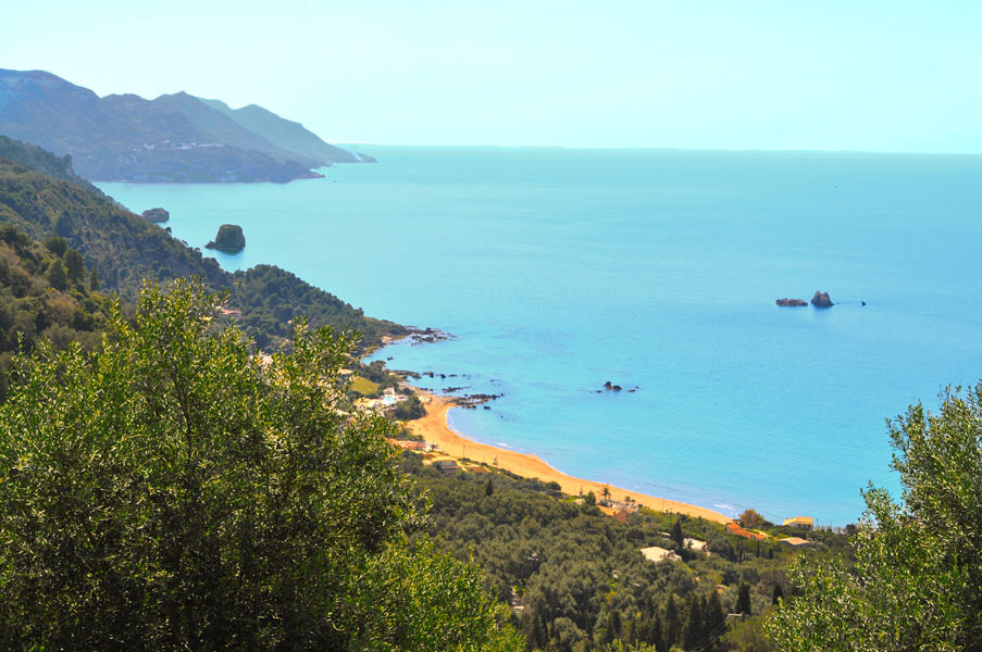 Pelekas Strand und Kstenlinie